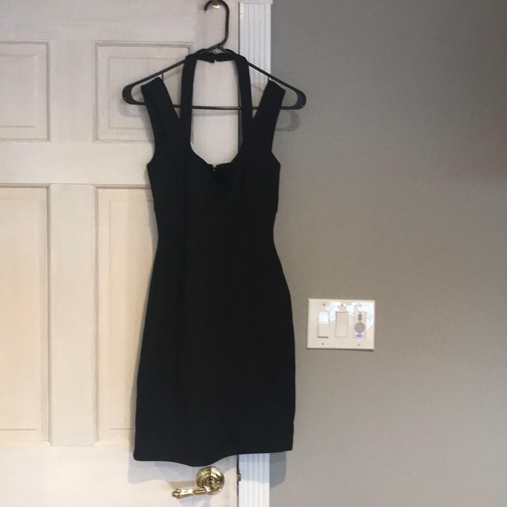 Black mini dress